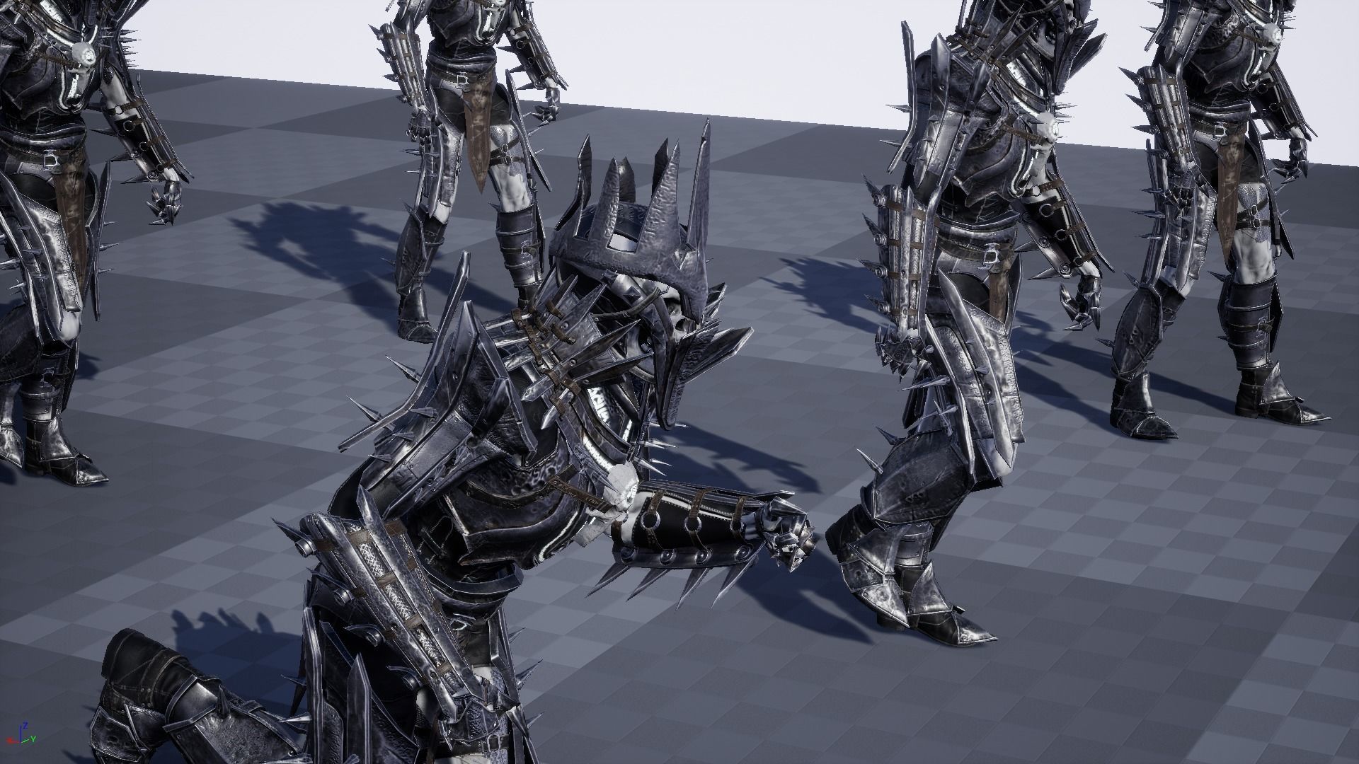 Skeleton5 lord of rings character Low-poly 3D model_21