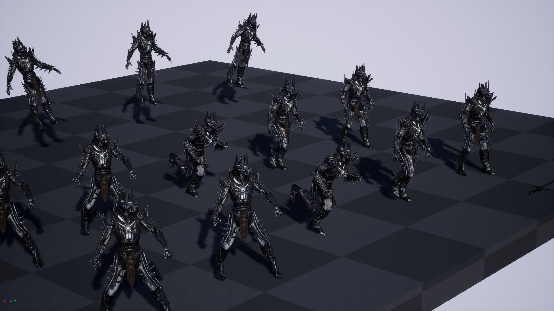 Skeleton5 lord of rings character Low-poly 3D model_26