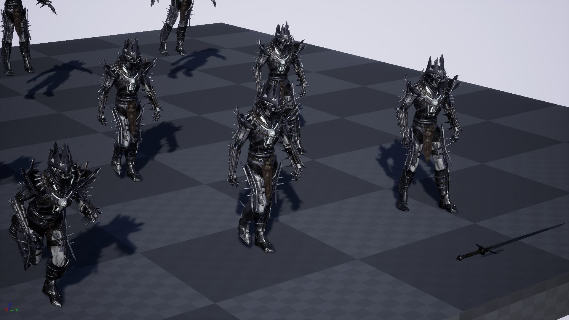 Skeleton5 lord of rings character Low-poly 3D model_24