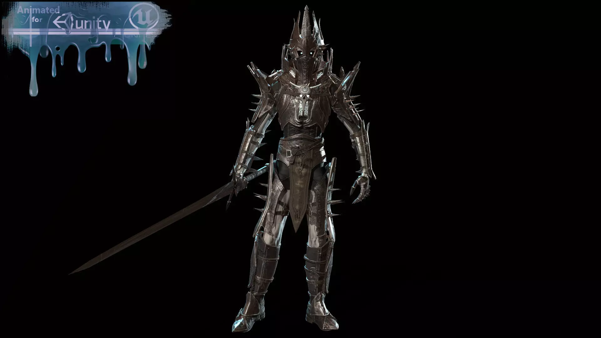 Skeleton5 lord of rings character Low-poly 3D model_0