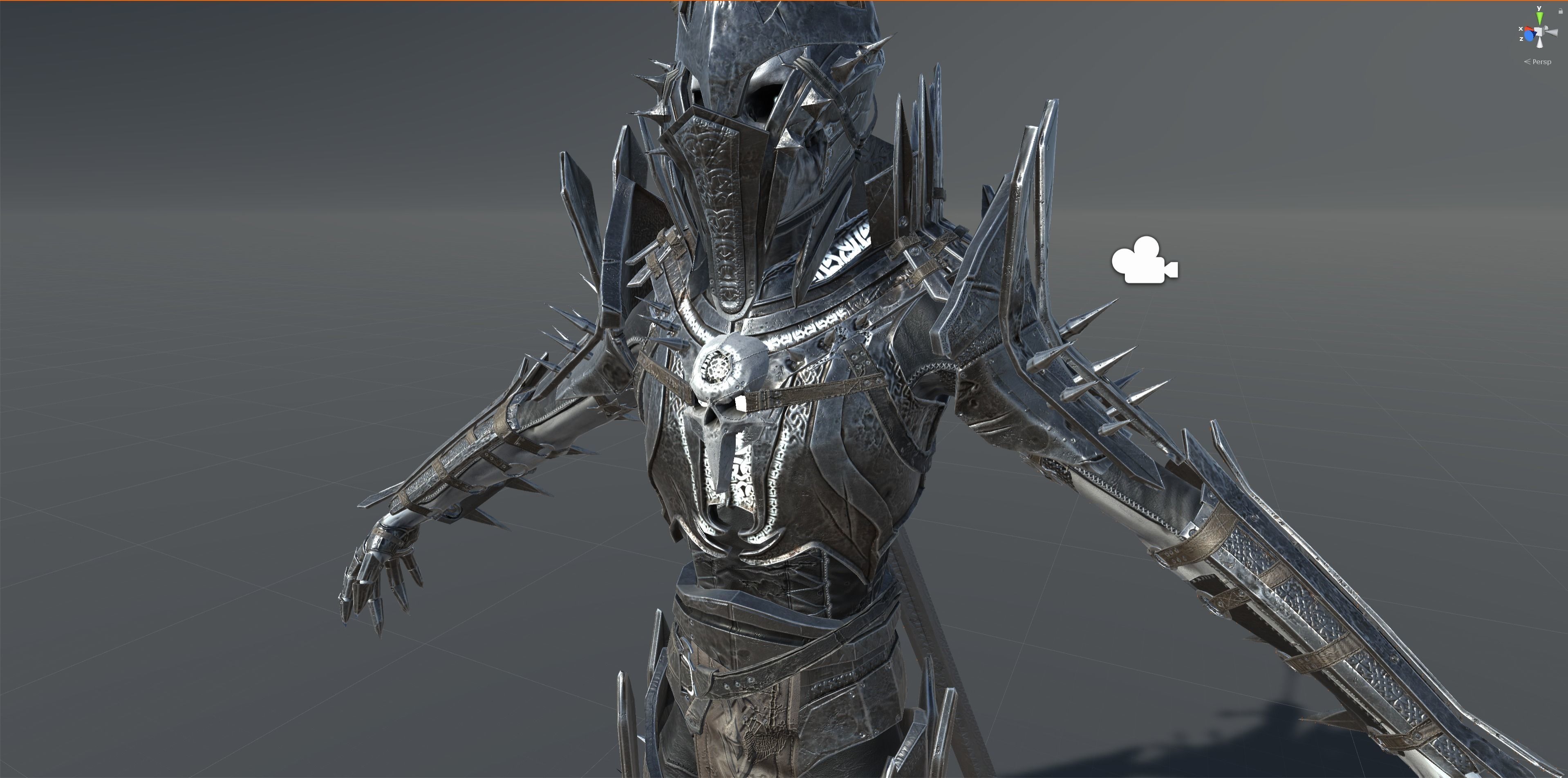 Skeleton5 lord of rings character Low-poly 3D model_23