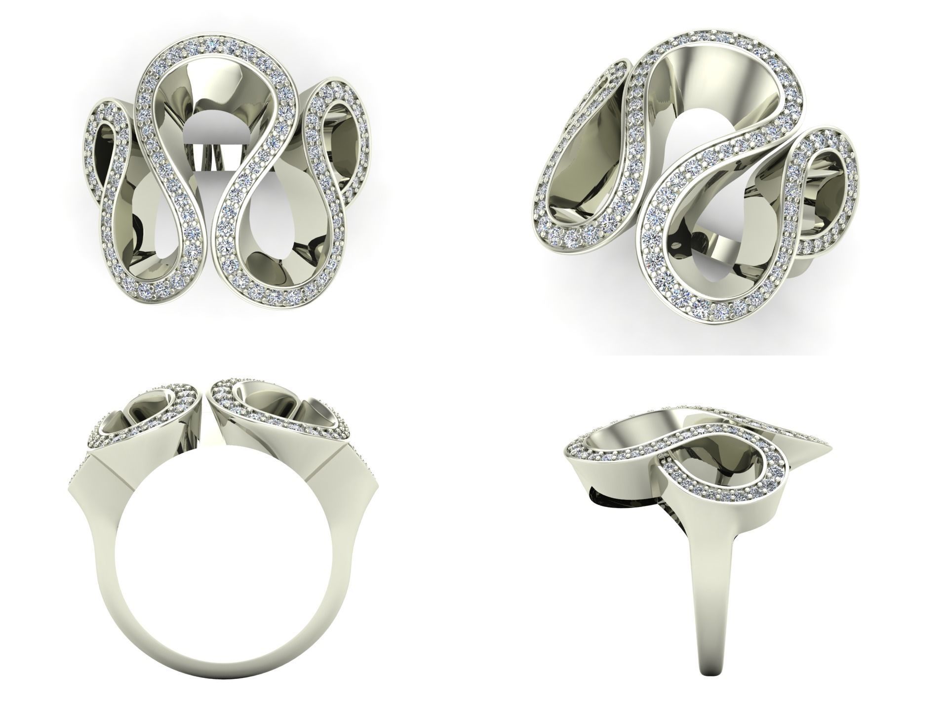 Ring iz50 3D print model_4