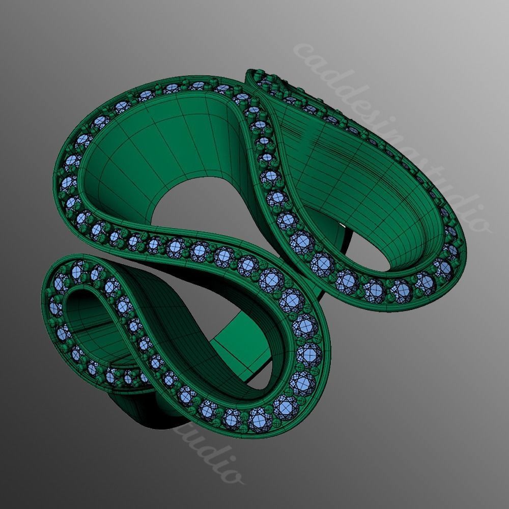 Ring iz50 3D print model_2
