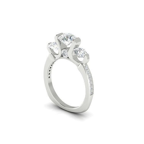 solitaire ring 3D print model