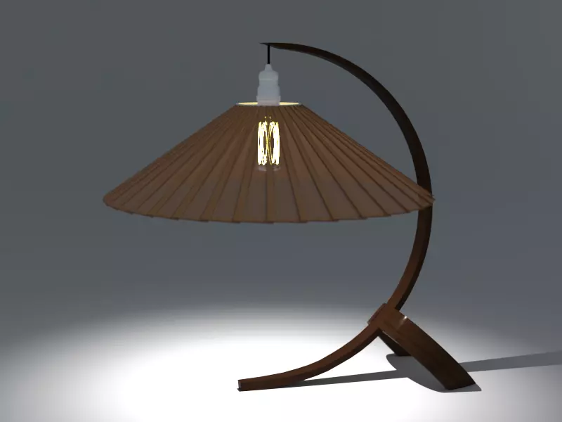 Modernist Lamp 3D model_0