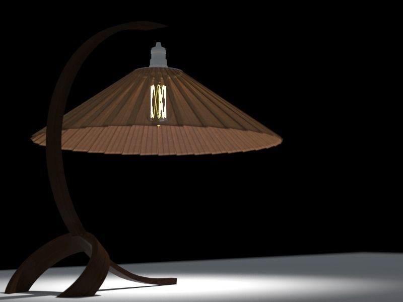 Modernist Lamp 3D model_2
