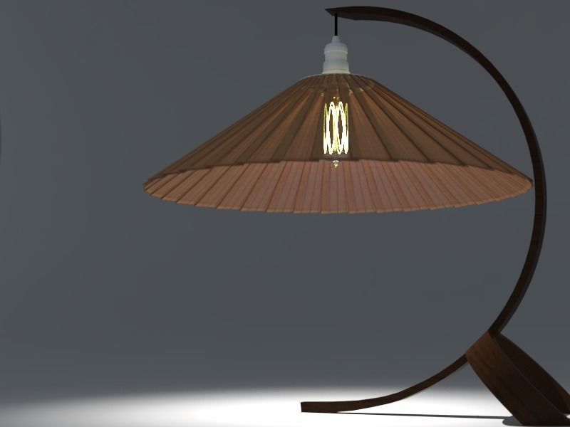 Modernist Lamp 3D model_1