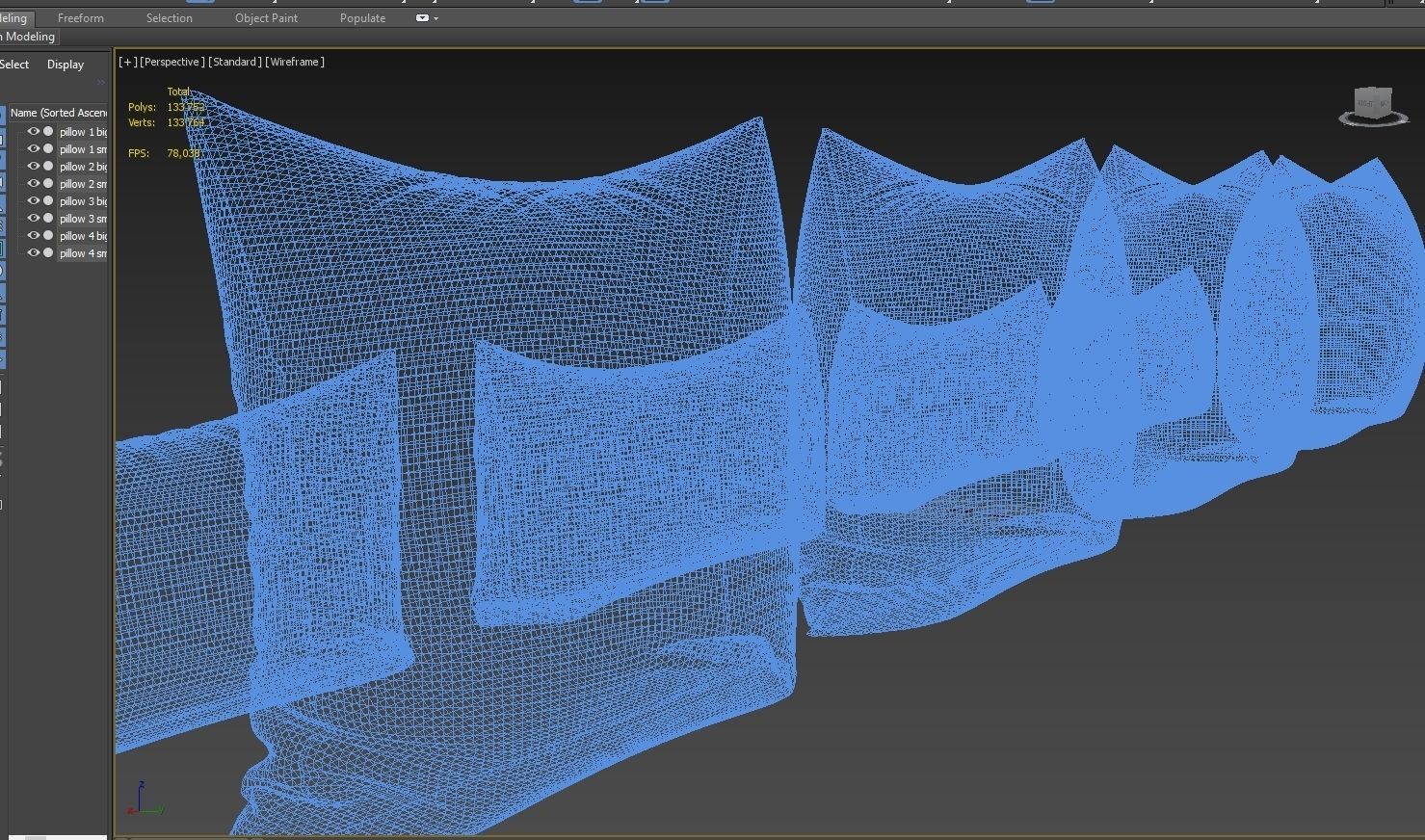 Decorative pillows set 038 3D model_13