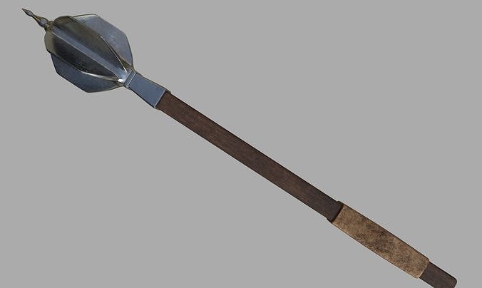 MamlukeMace sword with wooden handle 3D model