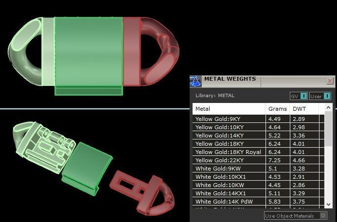 Cuban Chain Bracelet Necklace Link SIZE 8MM Width 3D print model_7