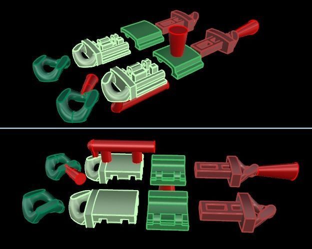 Cuban Chain Bracelet Necklace Link SIZE 8MM Width 3D print model_5