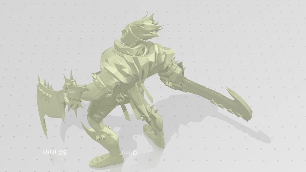 Draven Figure  3D print model_1