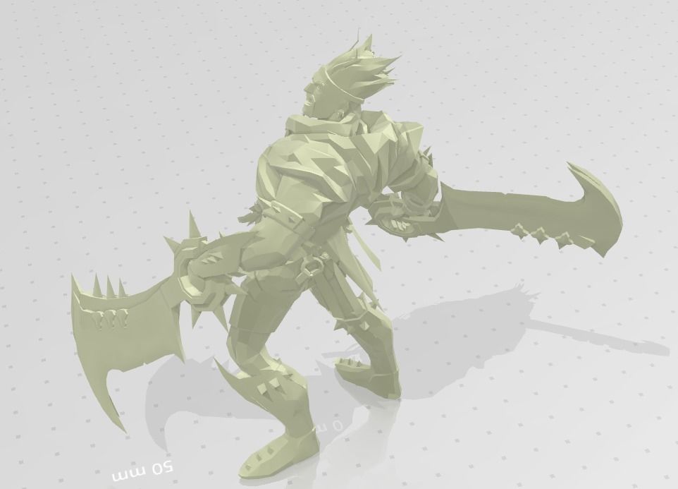 Draven Figure  3D print model_4