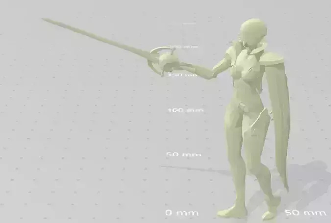 Fiora Figure 3D print model