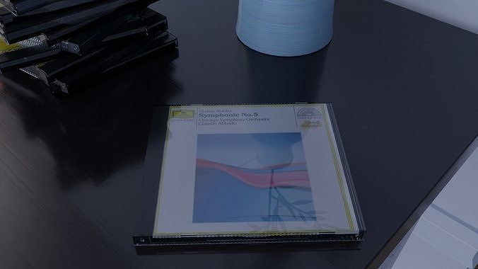 CD jewelcase Free 3D model