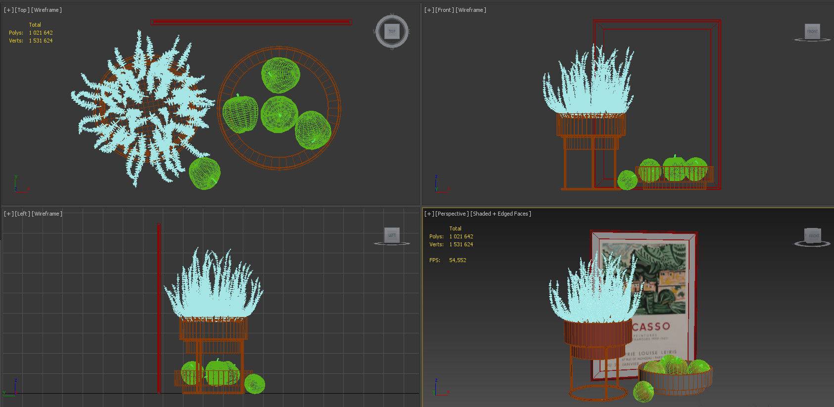 Autumn decor set 03 3D model_3