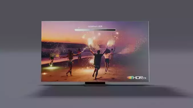 Samsung QE85Q950TSUXUA TV Low-poly 3D model
