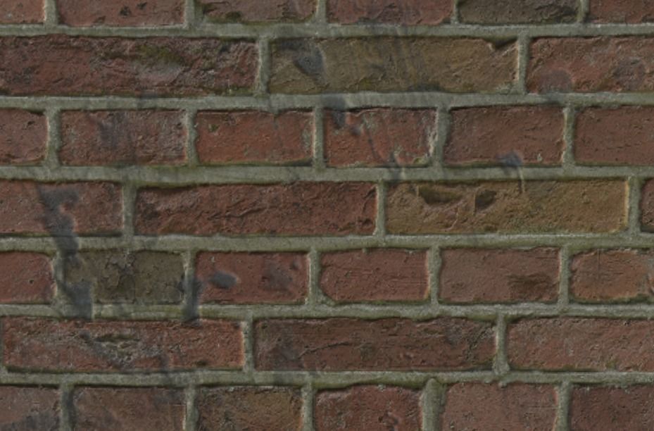 Brick Metal Fence Low-poly 3D model_4