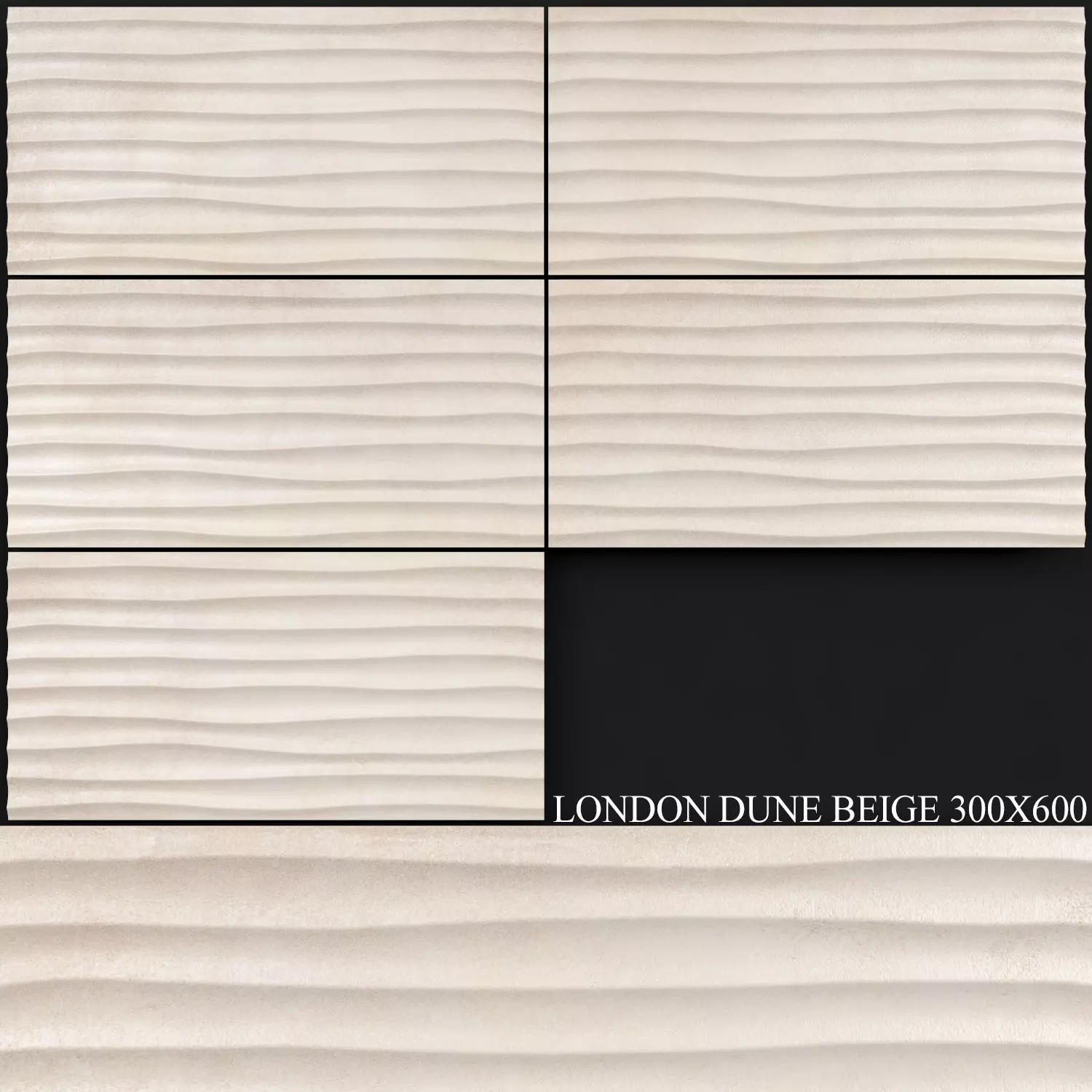 Keros London Dune Beige 300x600 3D model_0
