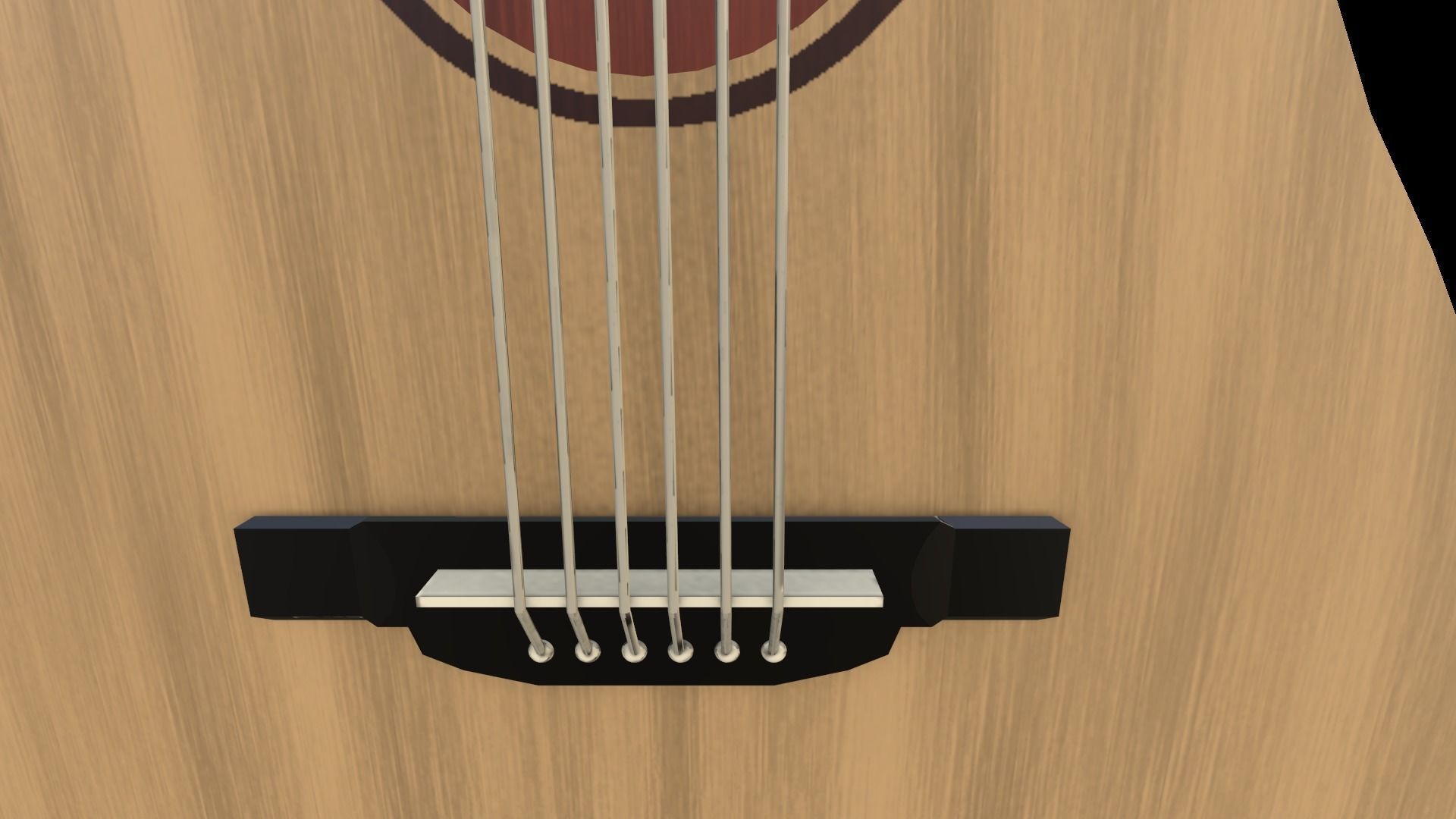 Acoustic guitar 3D model_6