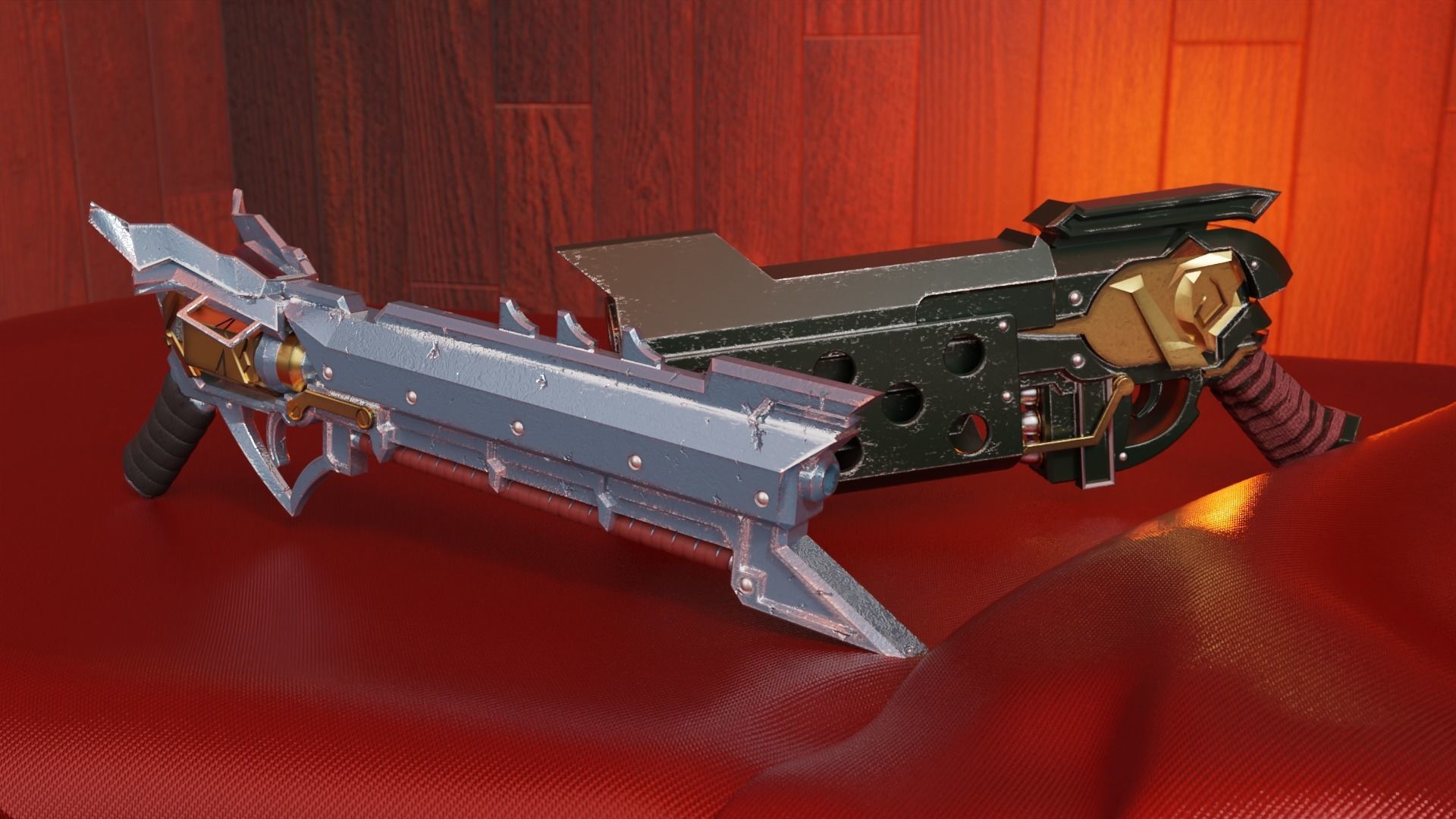 Samira Weapons 3D Model Set for 3D Print 3D print model_2