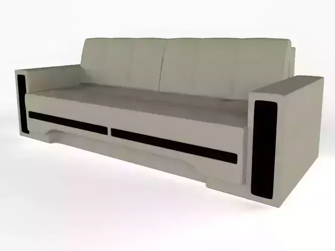 Model sofa couch with trim