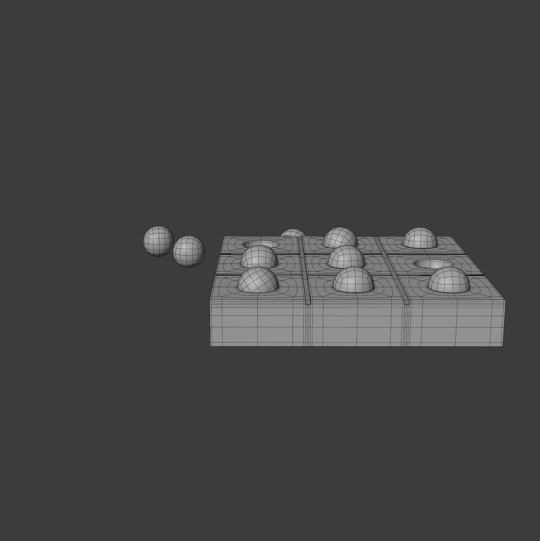 Tic Tac Toe Set 3D model_17