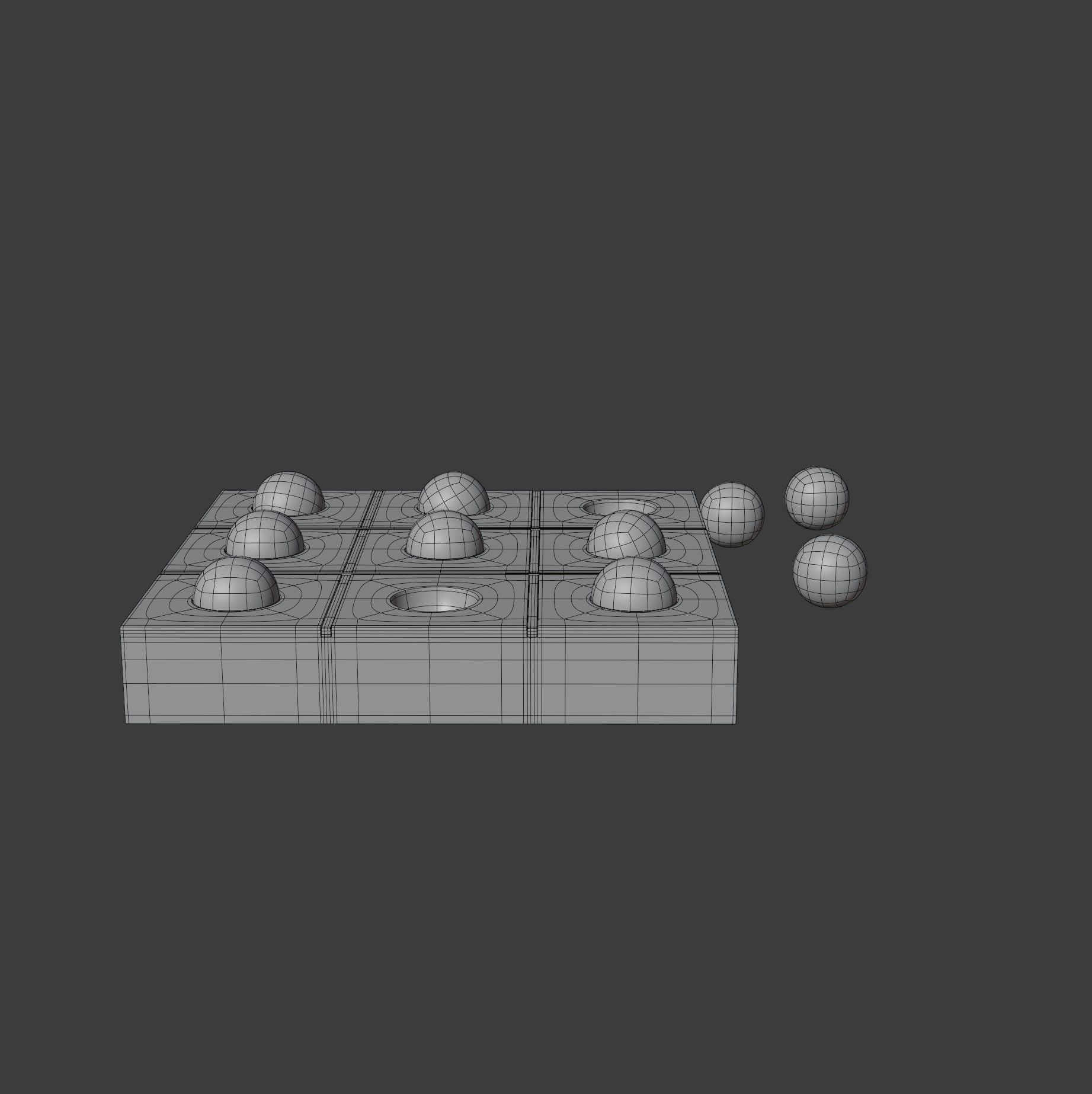 Tic Tac Toe Set 3D model_19