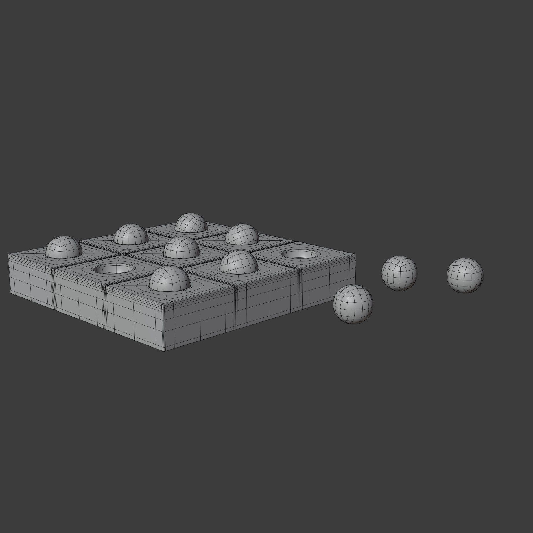 Tic Tac Toe Set 3D model_20