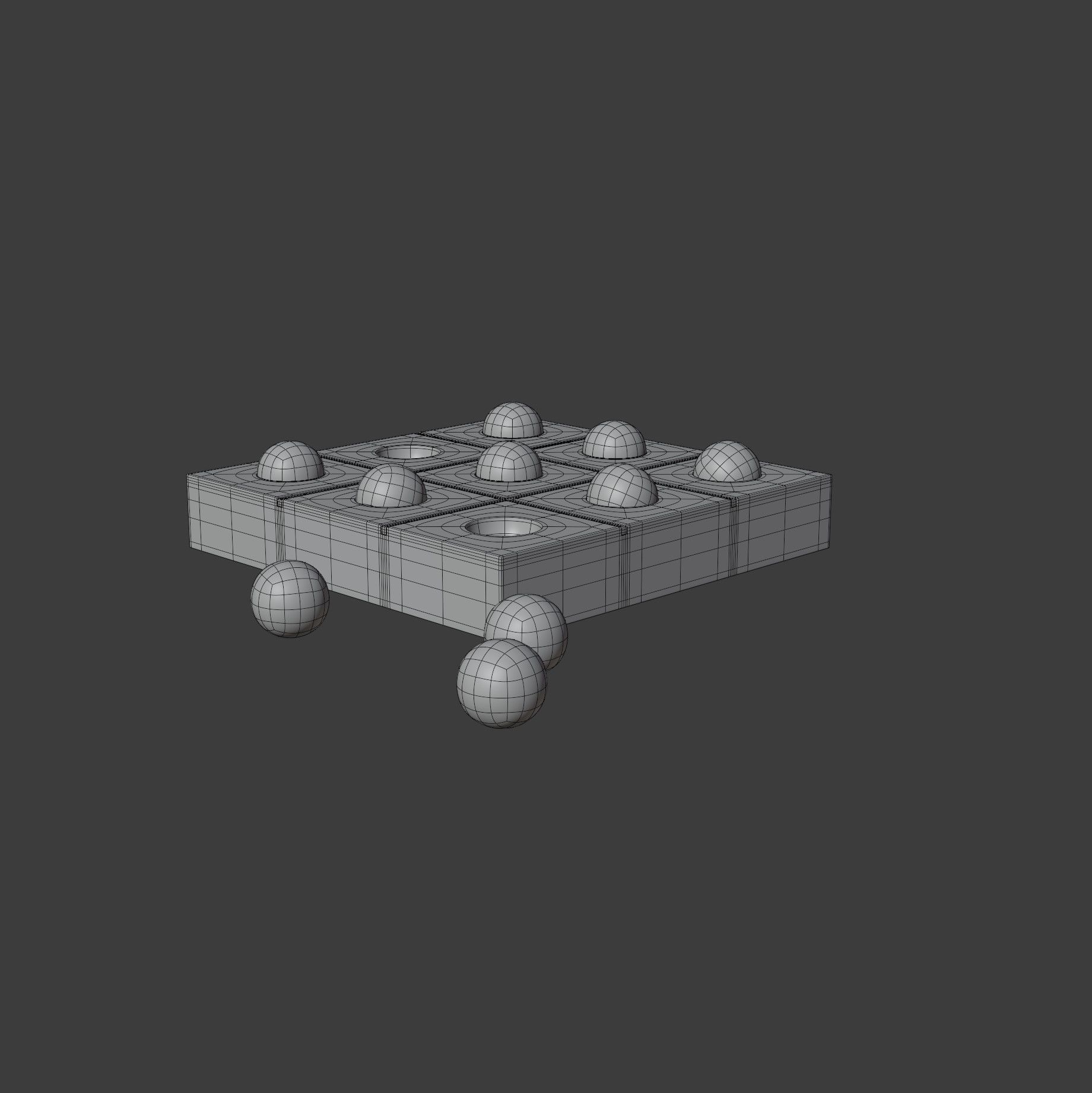 Tic Tac Toe Set 3D model_14