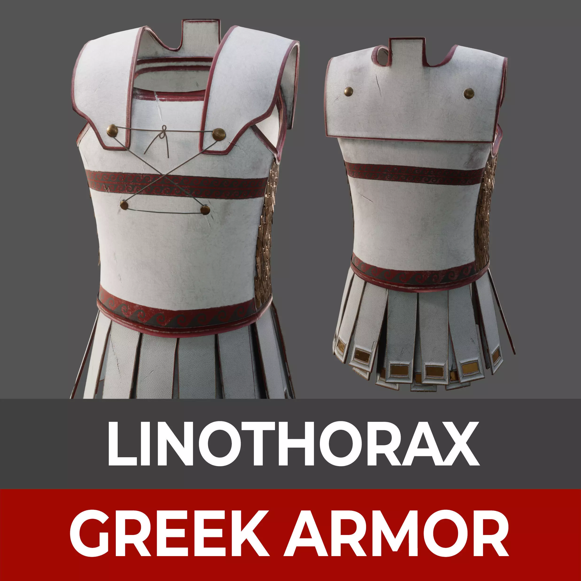 Ancient Greek Armor - Linothorax 3D model_0