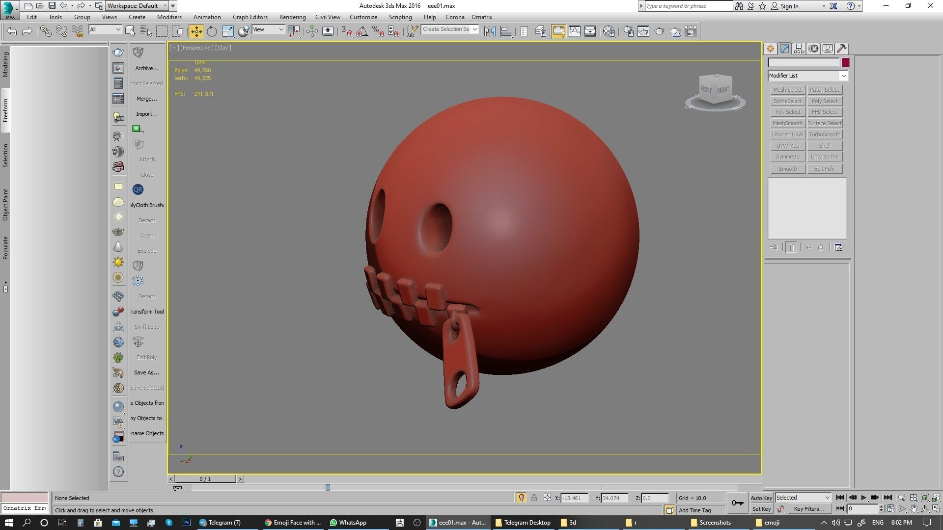 Emoji Zipper-Mouth Face 3D model_23