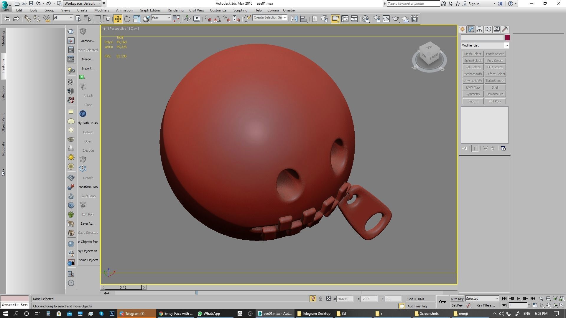 Emoji Zipper-Mouth Face 3D model_15