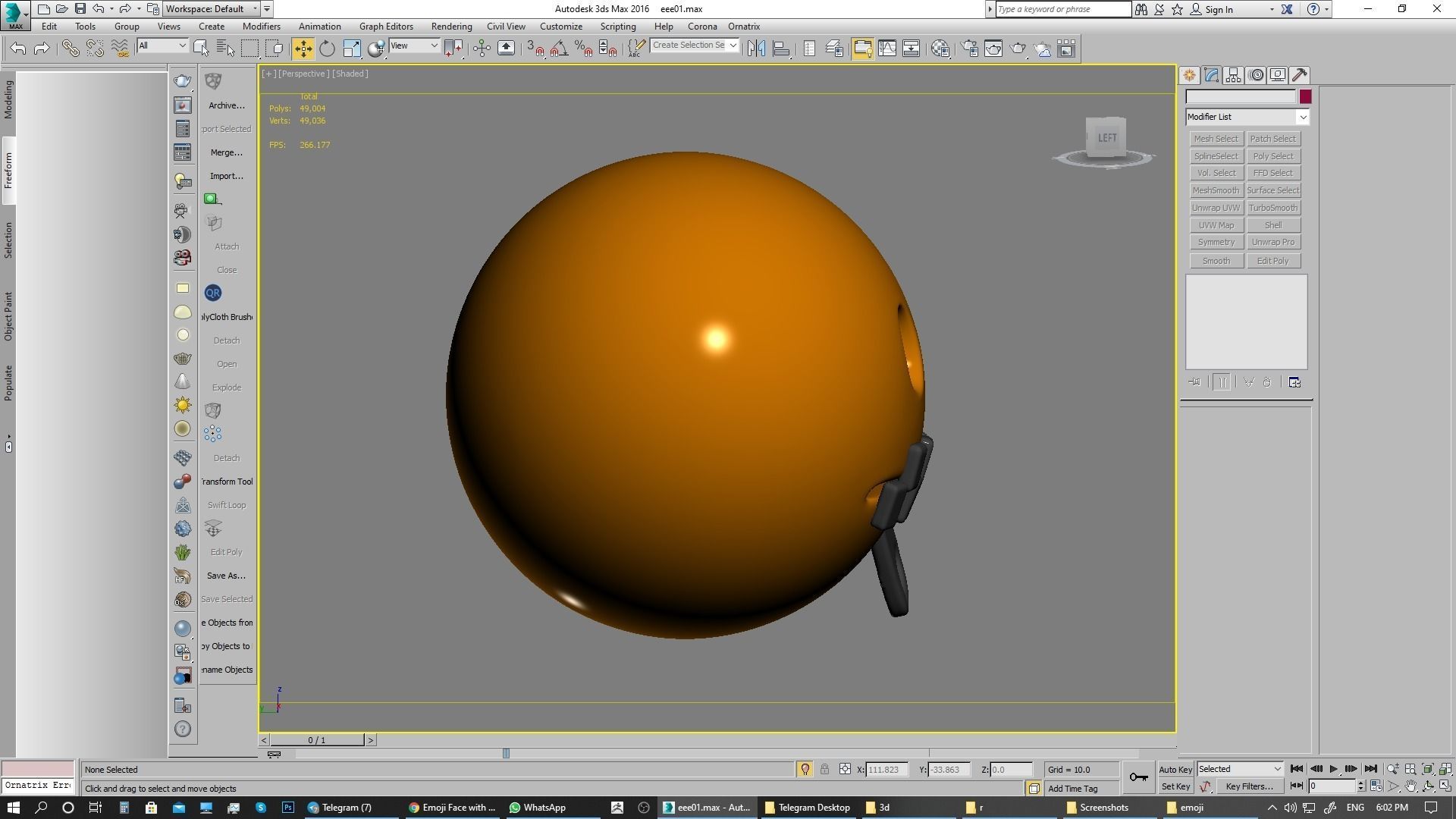 Emoji Zipper-Mouth Face 3D model_4