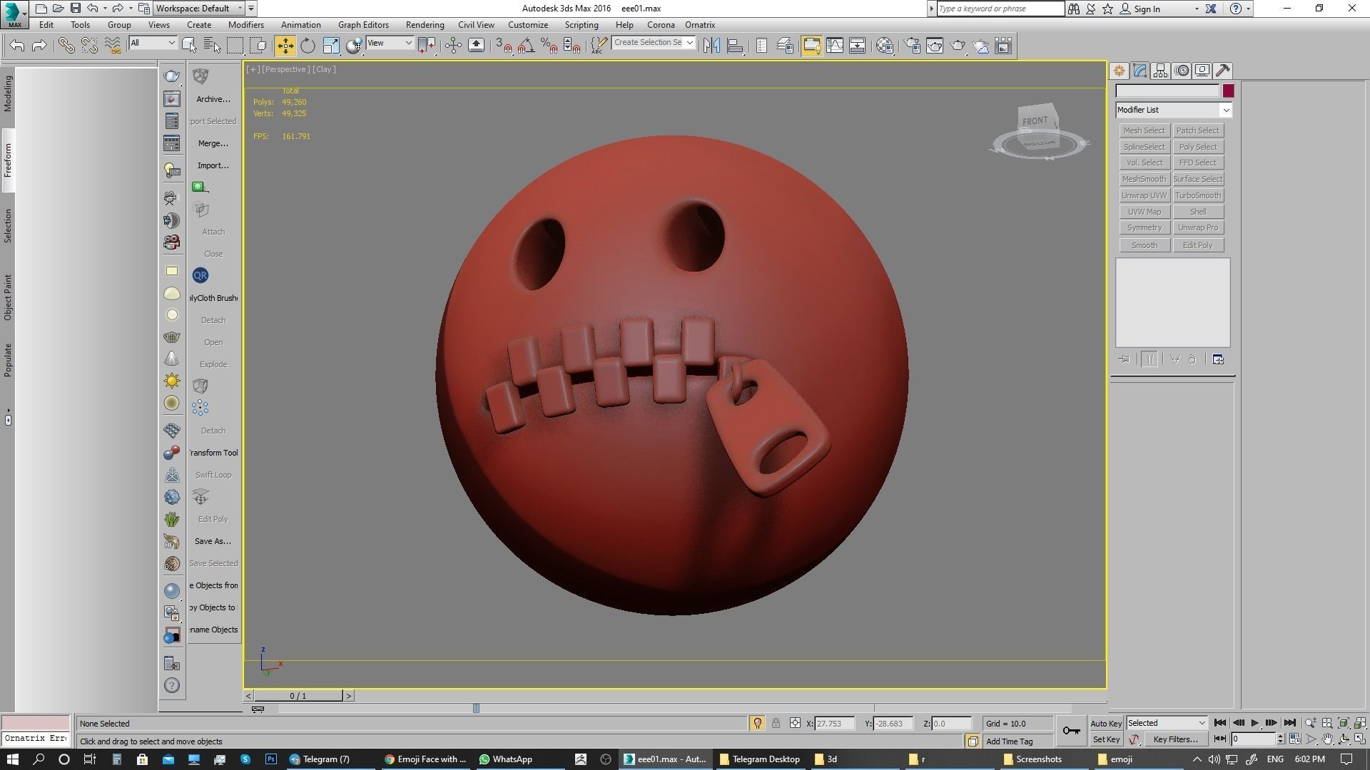 Emoji Zipper-Mouth Face 3D model_21