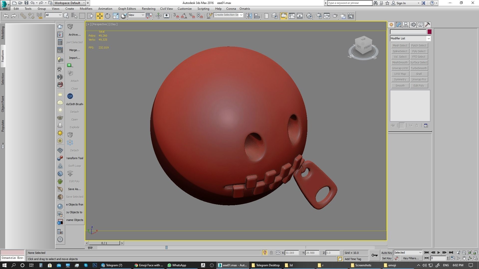 Emoji Zipper-Mouth Face 3D model_24