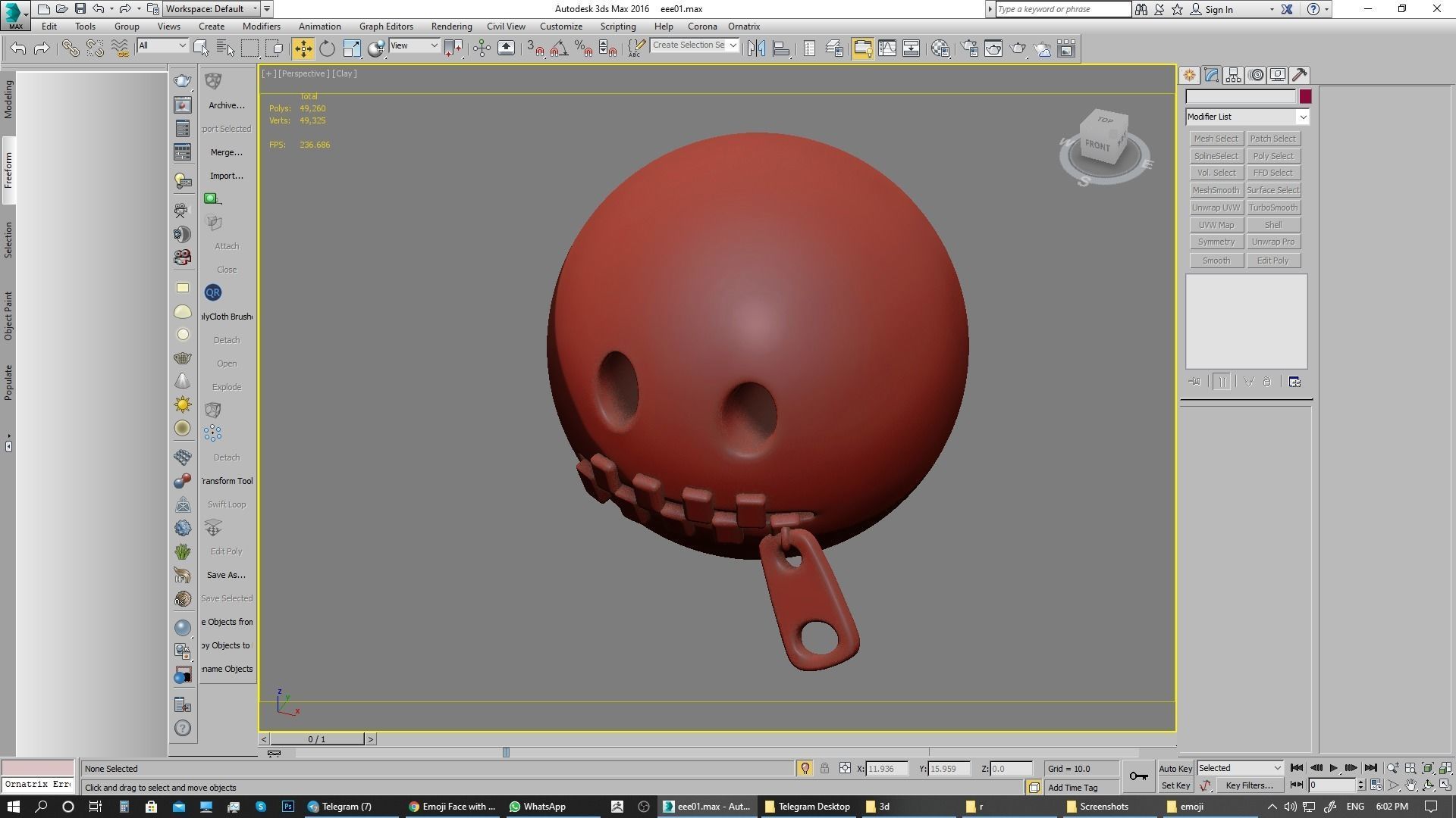 Emoji Zipper-Mouth Face 3D model_22
