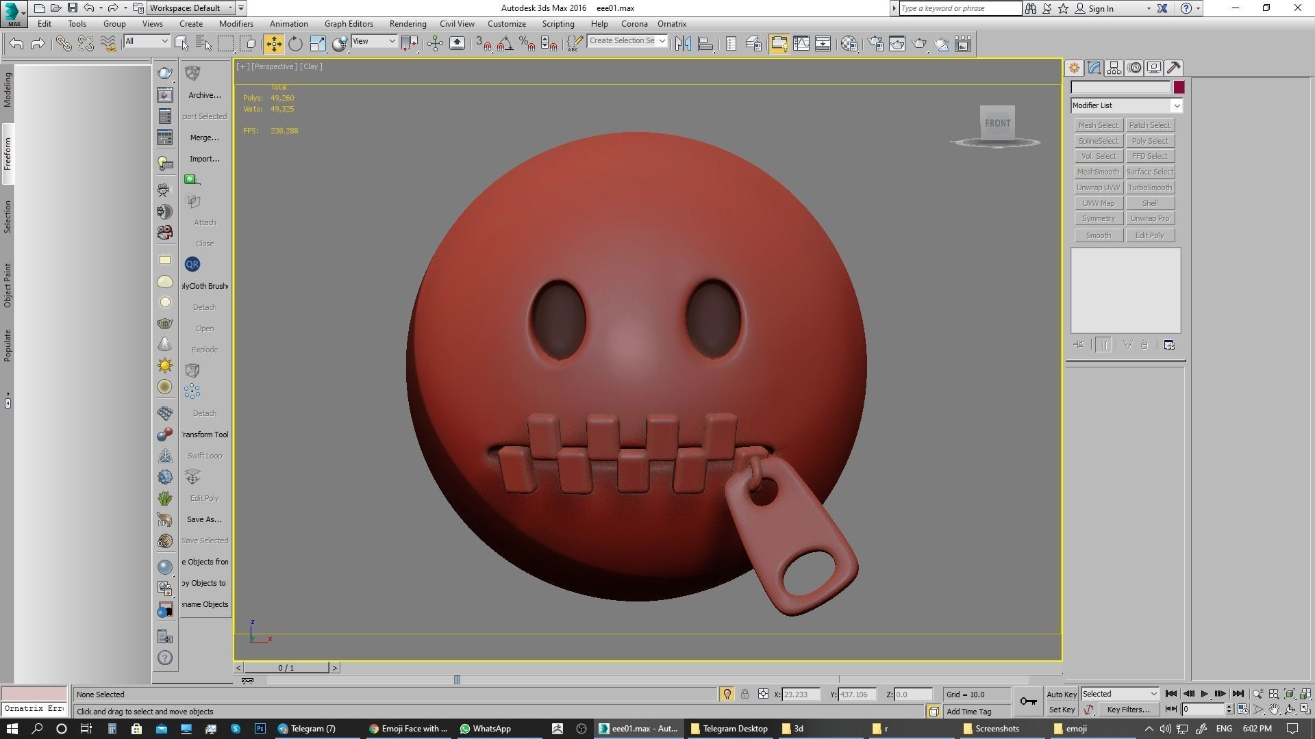 Emoji Zipper-Mouth Face 3D model_14
