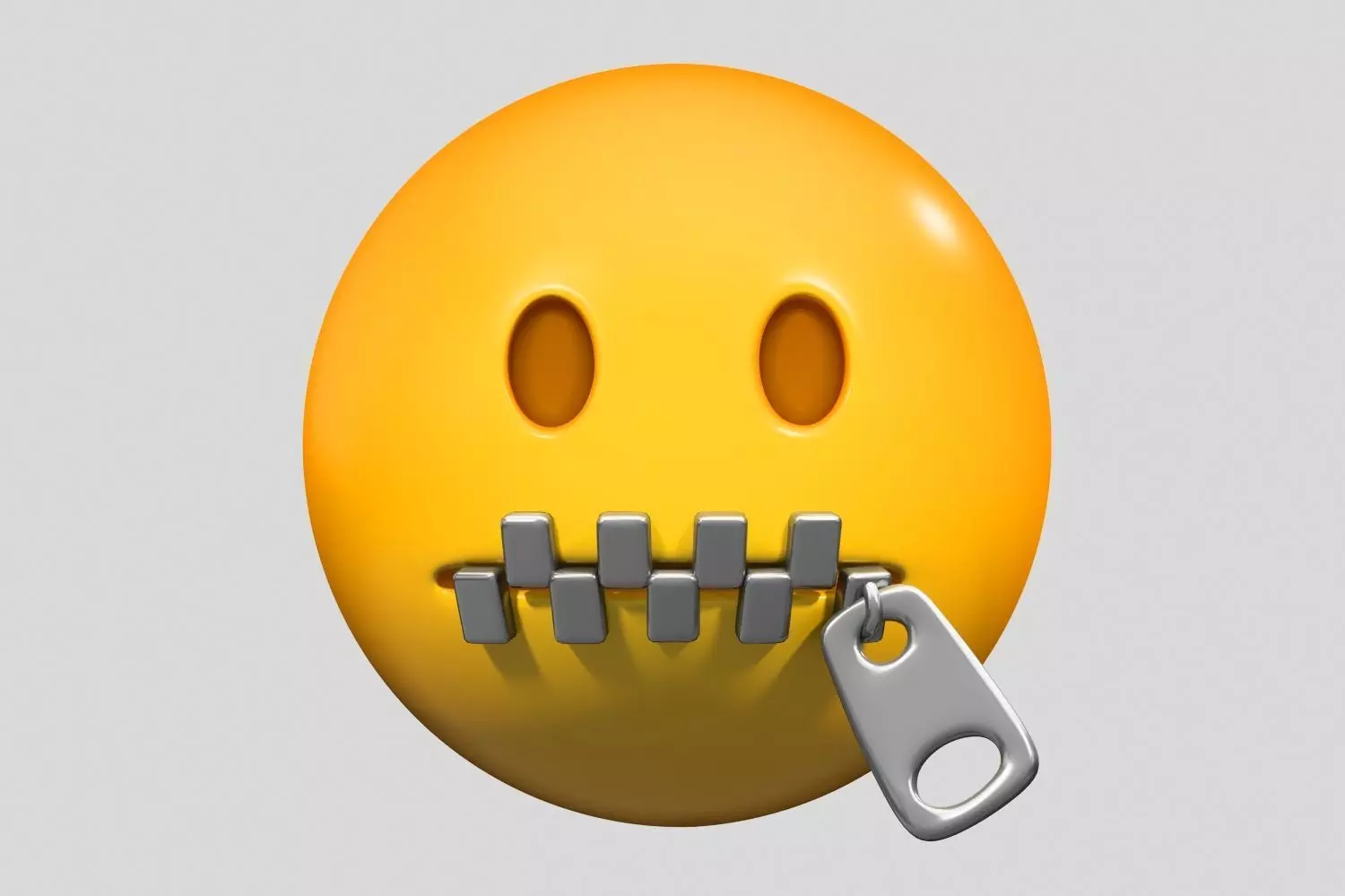 Emoji Zipper-Mouth Face 3D model_0