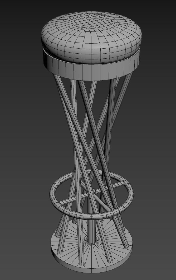 Bar Stool 3D model_1