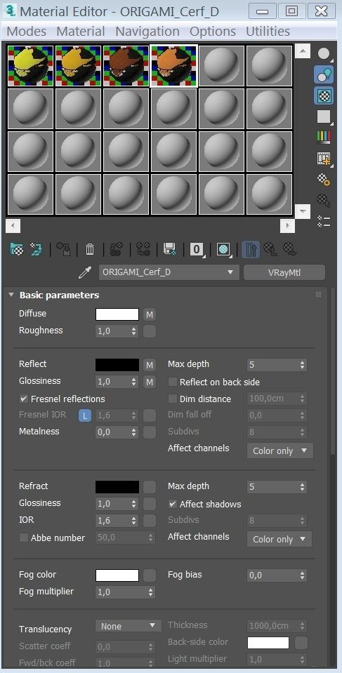 ORIGAMI---Deer Setup Low-poly 3D model_23