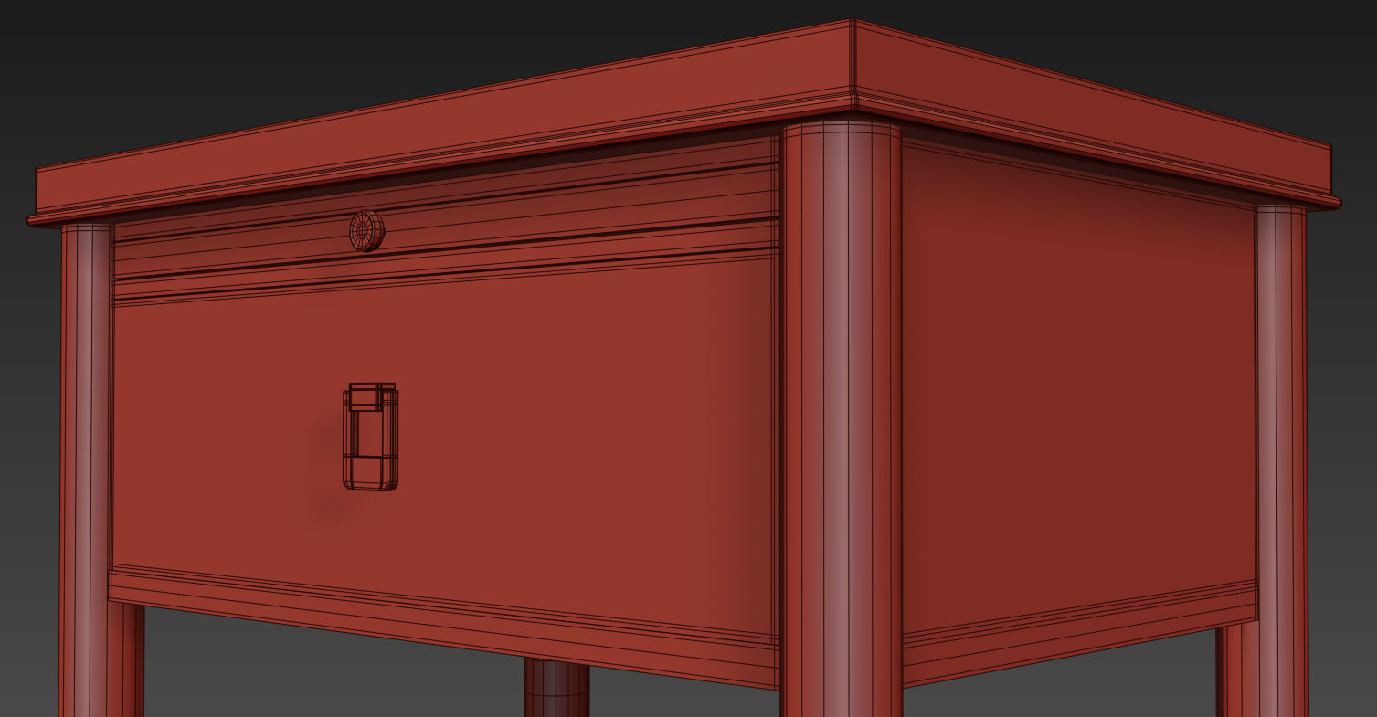 Dresser nightstand Lacourte by Williams Sonoma 3D model_8