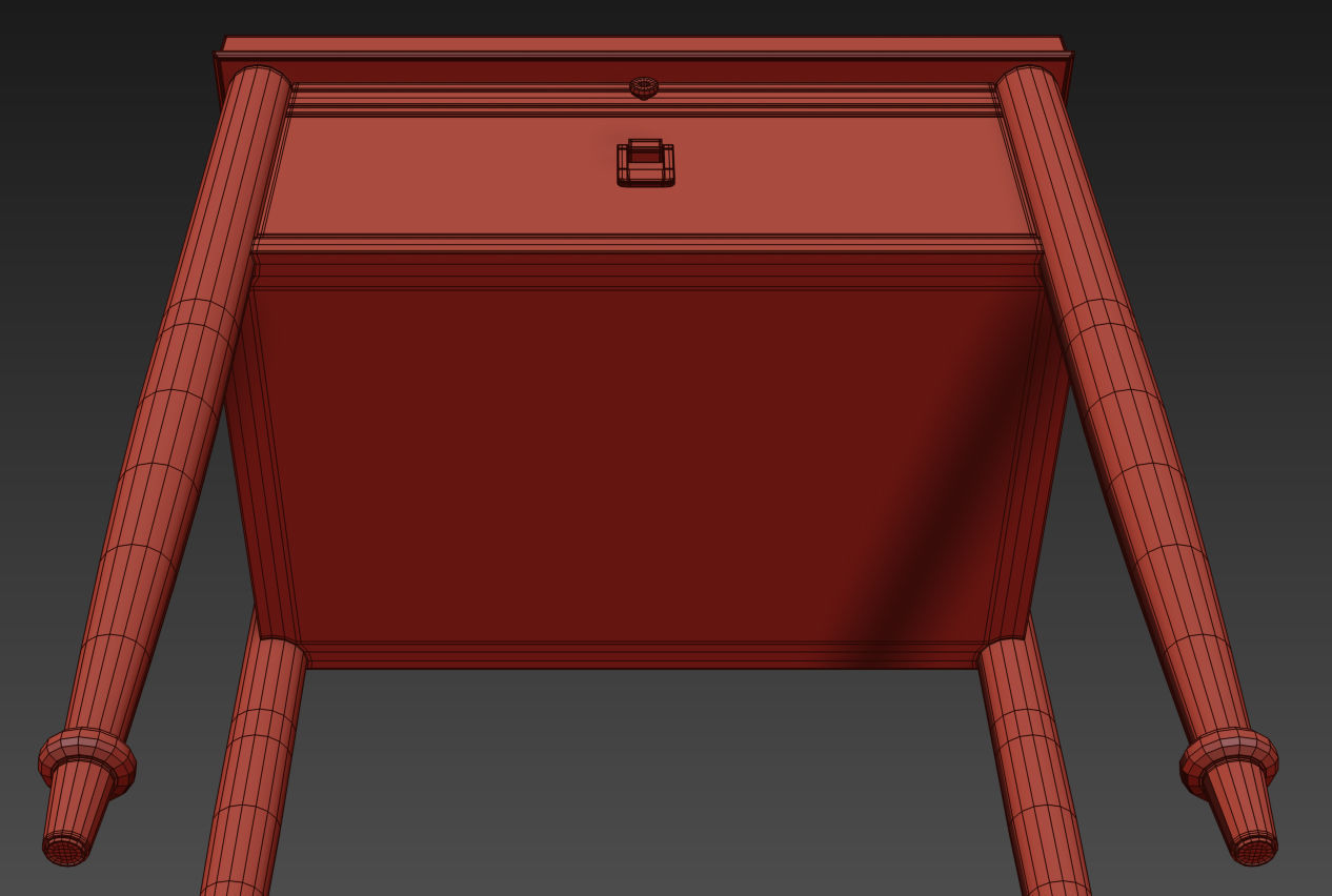 Dresser nightstand Lacourte by Williams Sonoma 3D model_7