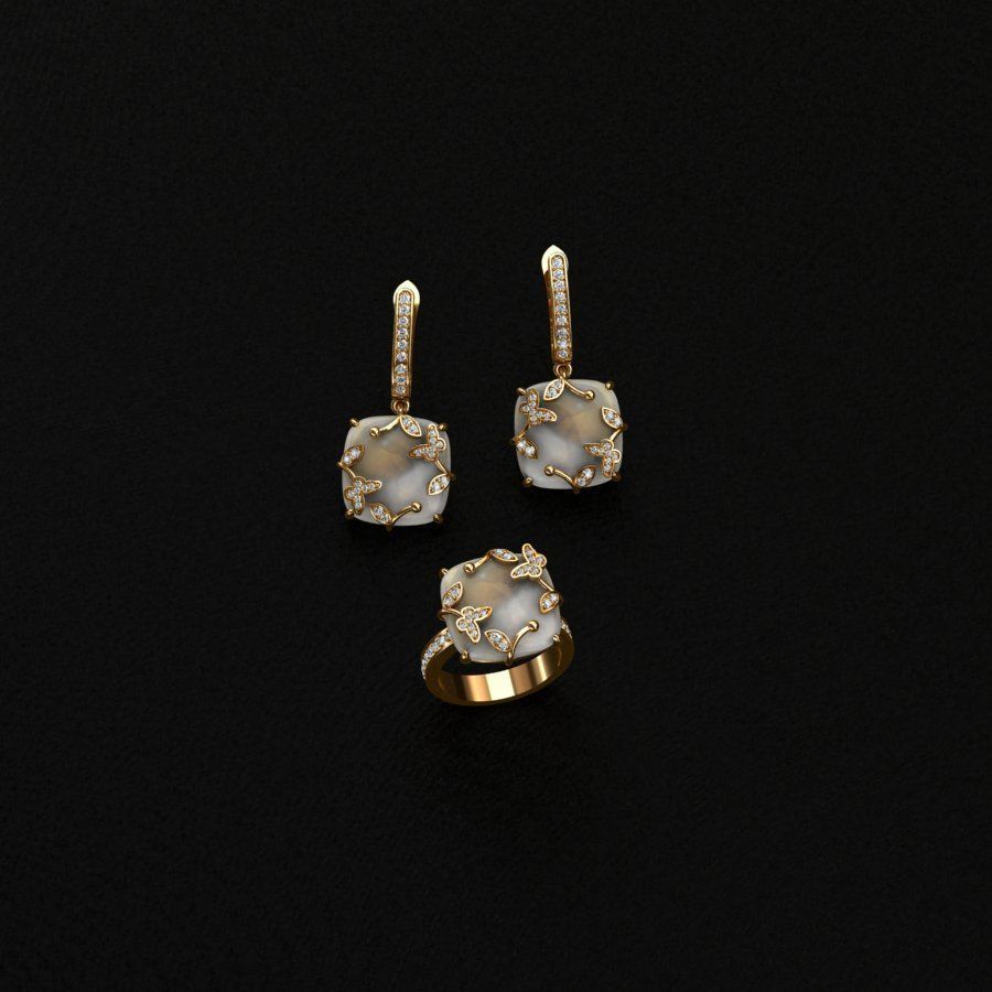 Ring and Earrings