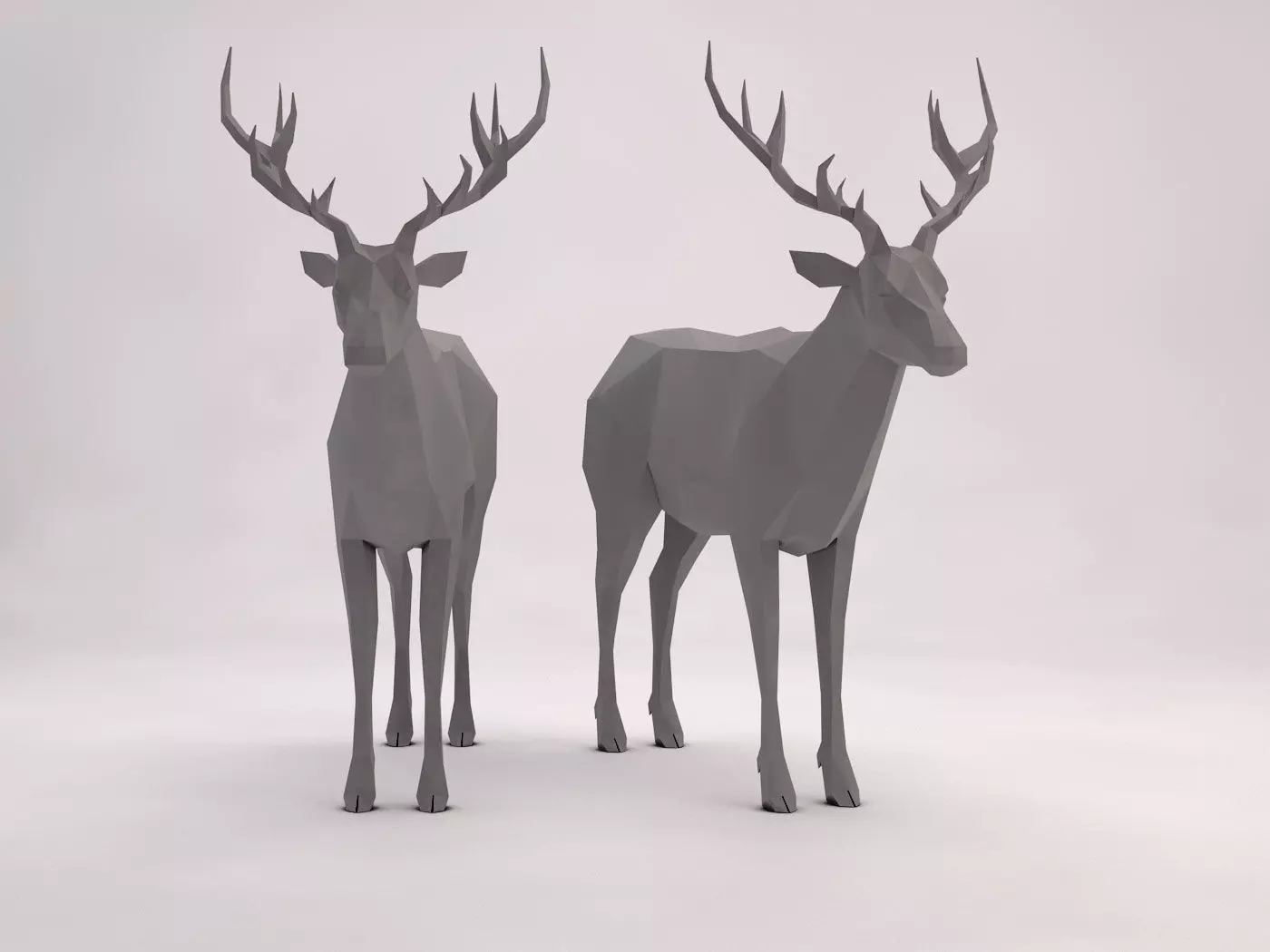 ORIGAMI---Deer deer Free 3D model