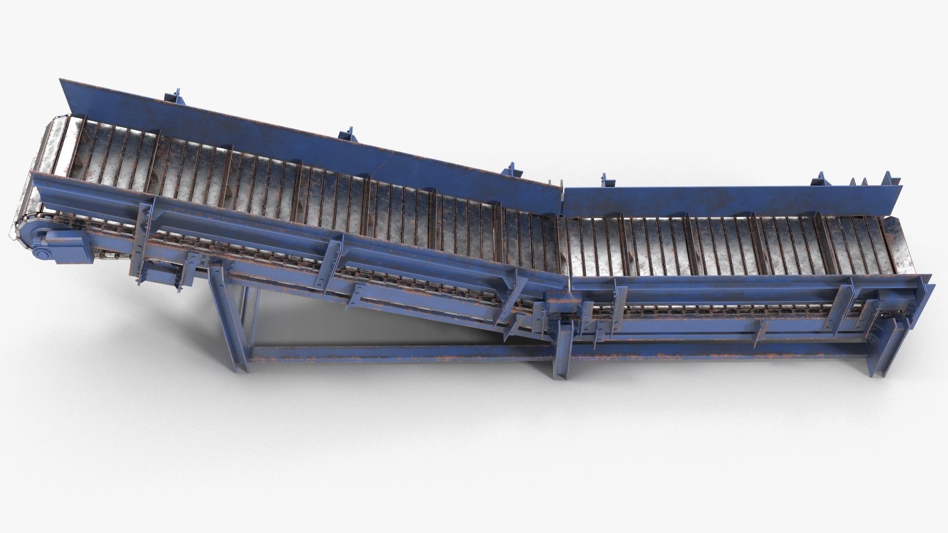 Apron conveyor 3D model_11