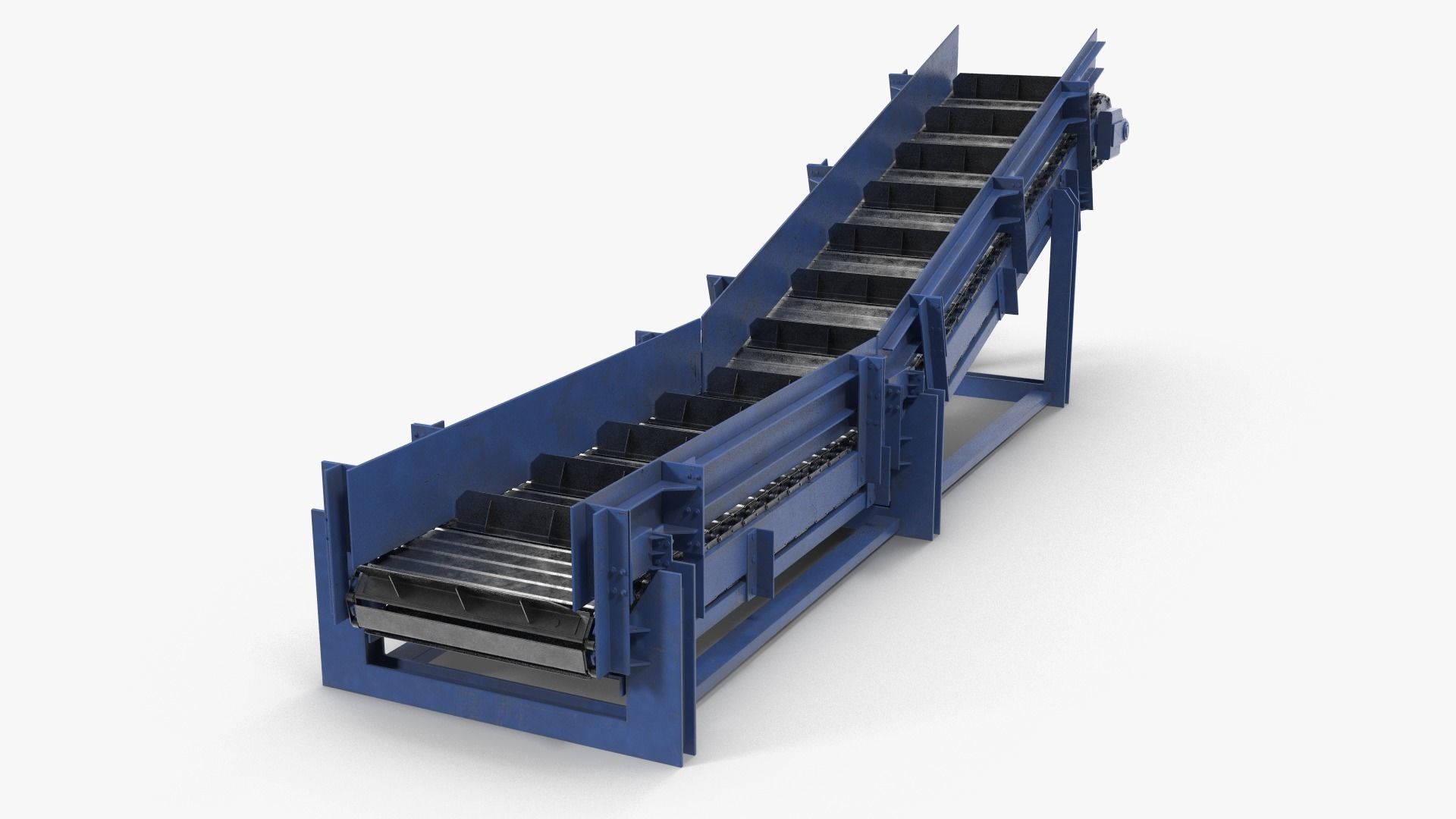 Apron conveyor 3D model_1