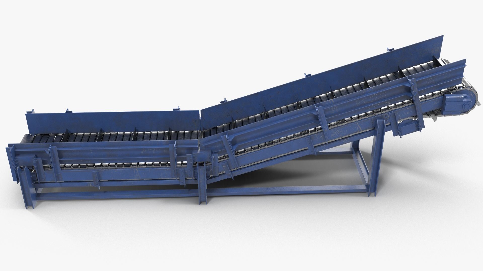 Apron conveyor 3D model_2