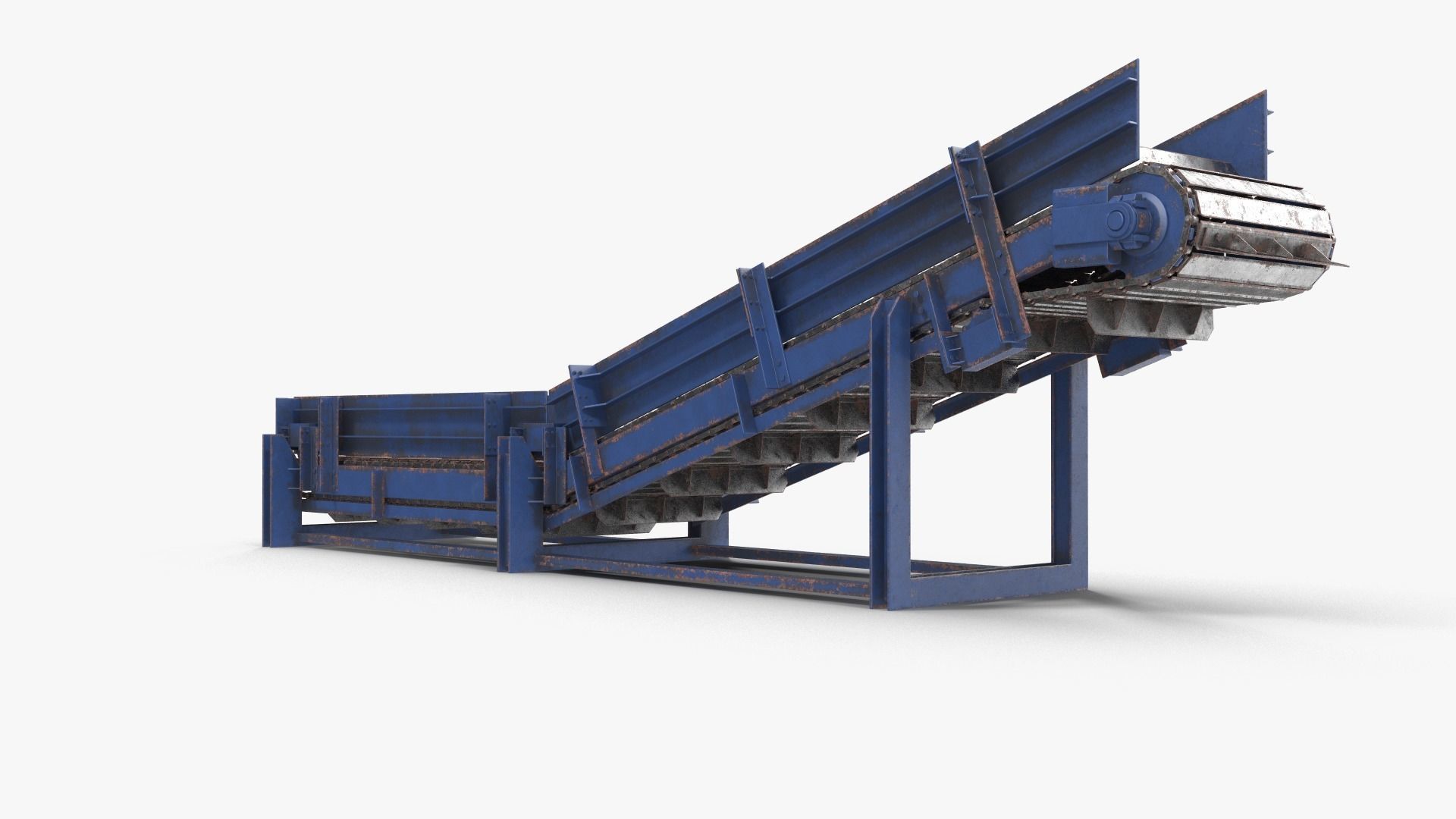 Apron conveyor 3D model_9