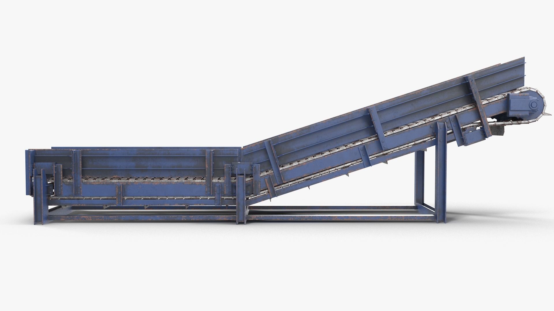 Apron conveyor 3D model_8